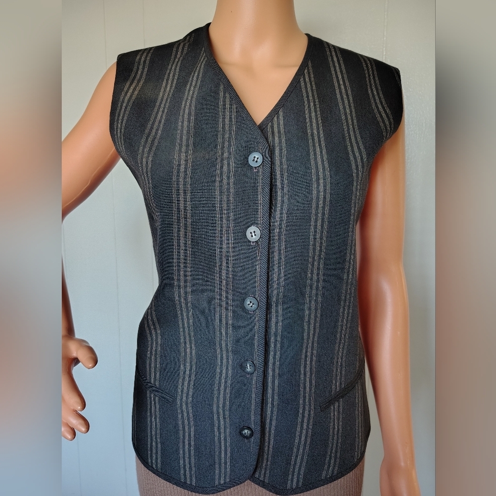 Worthington Dark Gray Vest Size 14